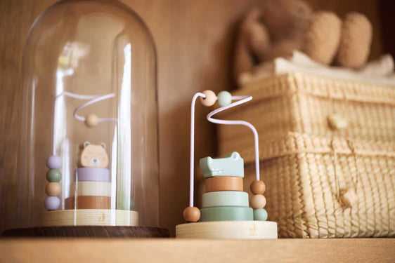 Tour d'Empilage en Bois à Spirale Jungle Jambo - Cheetah