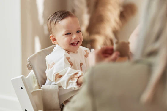 Bavoir a manches imperméable - Teddy Bear